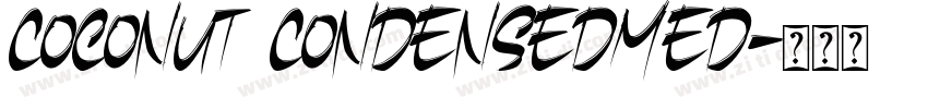 Coconut CondensedMed字体转换
